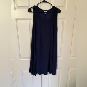 Navy Sleeveless T-shirt Dress
